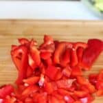 chopped red pepper