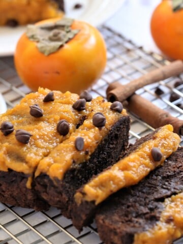 Chocolate Tea Cake With Whipped Persimmon