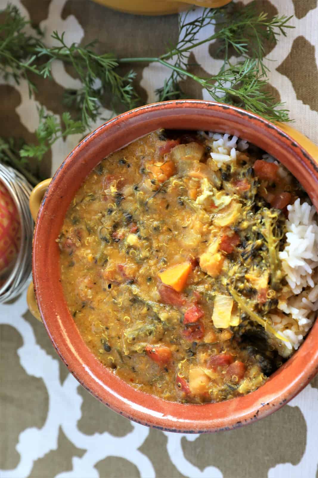 Instant Pot Vegetable Curry - Green Scheme